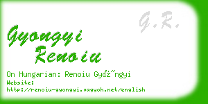 gyongyi renoiu business card